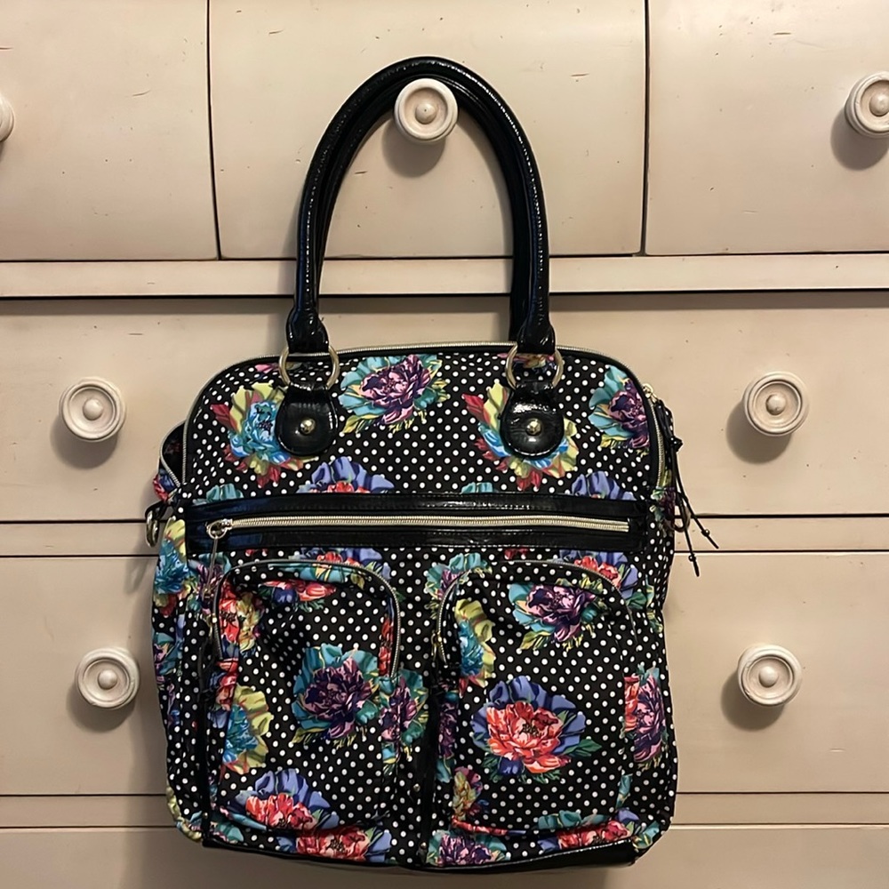 Betsey Johnson floral tote! Unique one of a kind bag! Perfect condition!